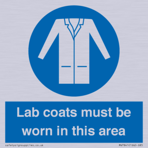 Lab coats must be worn in this area